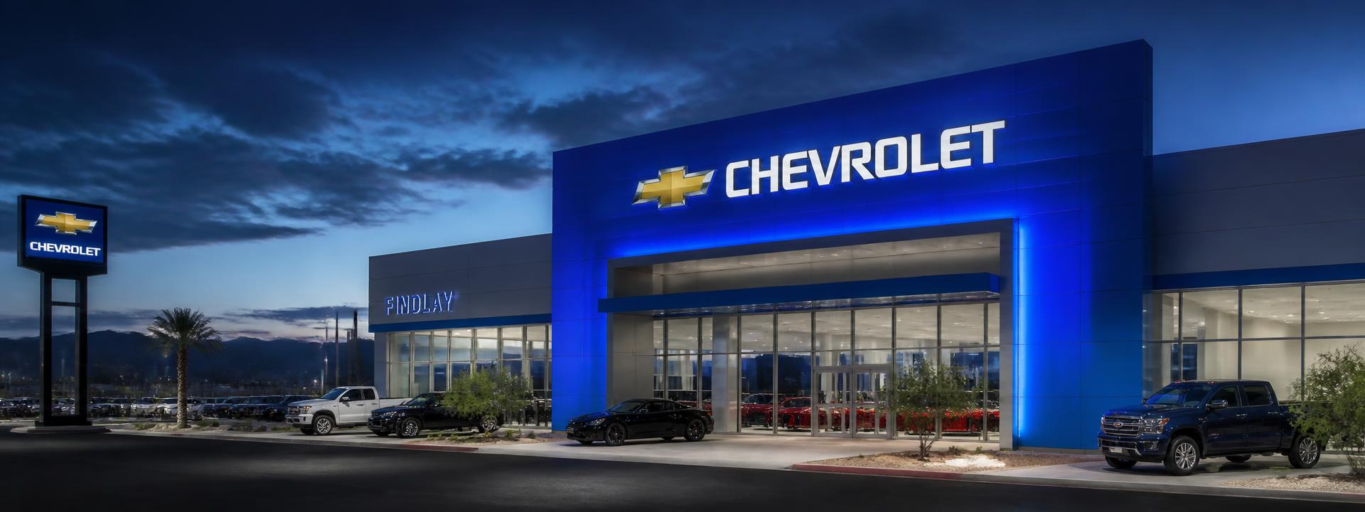 Stephen Wade Chevrolet dealership at dusk